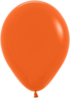 Шар (12''/30 см) Оранжевый (061), пастель, 12 шт. - фото 6679