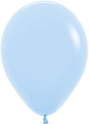 Шар (12''/30 см) Светло-голубой, пастель - фото 6680