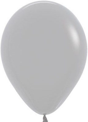 Шар (12''/30 см) Серый, пастель - фото 6708