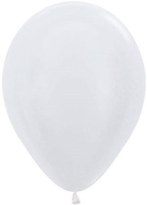 Шар (12''/30 см) Белый, перламутр - фото 6719