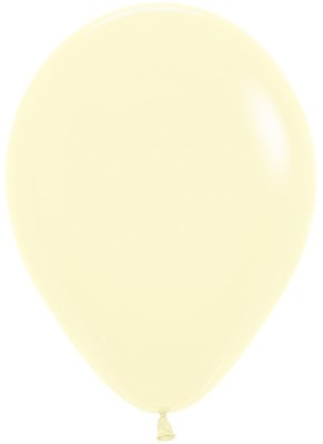 Шар (12''/30 см) Макарунс, Светло-желтый, пастель - фото 6748
