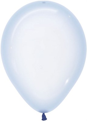 Шар (12''/30 см) Макарунс, Хрустально-голубой, кристалл - фото 6750