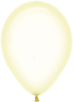 Шар (12''/30 см) Макарунс, Хрустально-желтый, кристалл - фото 6751