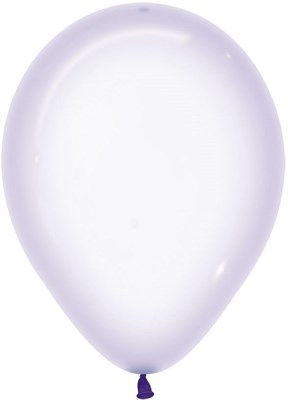 Шар (12''/30 см) Макарунс, Хрустально-сиреневый, кристалл - фото 6754