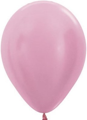 Шар (12''/30 см) Розовый, перламутр - фото 6762