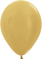 Шар (12''/30 см) Золото яркое, металлик