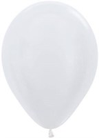 Шар (12''/30 см) Белый, перламутр