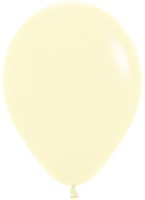 Шар (12''/30 см) Макарунс, Светло-желтый, пастель