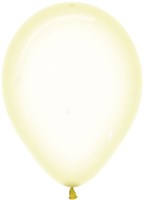 Шар (12''/30 см) Макарунс, Хрустально-желтый, кристалл