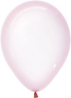 Шар (12''/30 см) Макарунс, Хрустально-розовый, кристалл