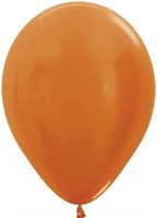 Шар (12''/30 см) Оранжевый, металлик
