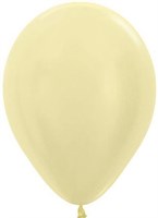 Шар (12''/30 см) Светло-желтый, перламутр