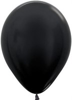 Шар (12''/30 см) Черный, металлик