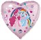 Шар (18''/46 см) Сердце, My Little Pony, Лошадки Пинки Пай и Радуга, Розовый, 1 шт. - фото 6278