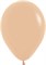 Шар (12''/30 см) Персиковый, пастель - фото 6701