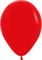 Шар (12''/30 см) Красный, пастель - фото 6740